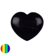 Edelstein Herz - Schungit 28mm