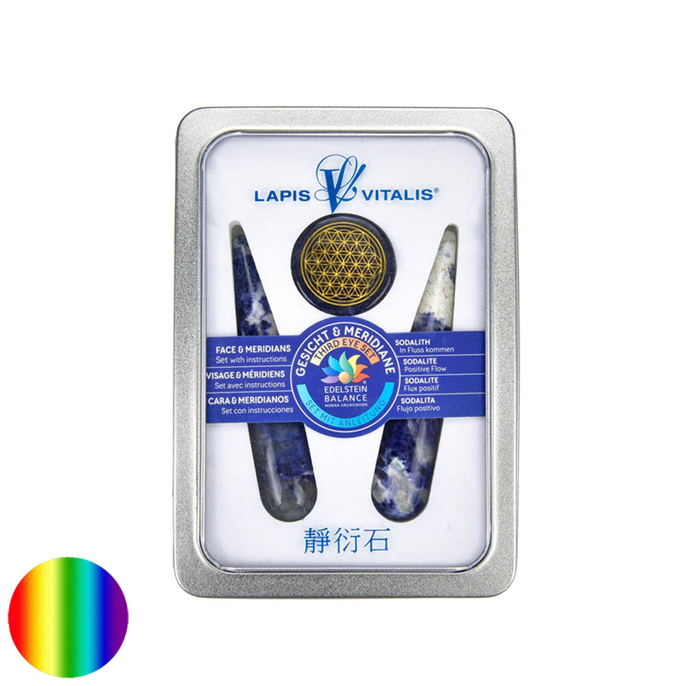 Meridian Massagegriffel - Sodalith - Set