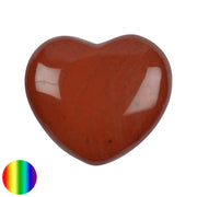 Edelstein Herz - Roter Jaspis 38mm