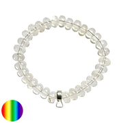 Bergkristall Armband mit Charmhalter