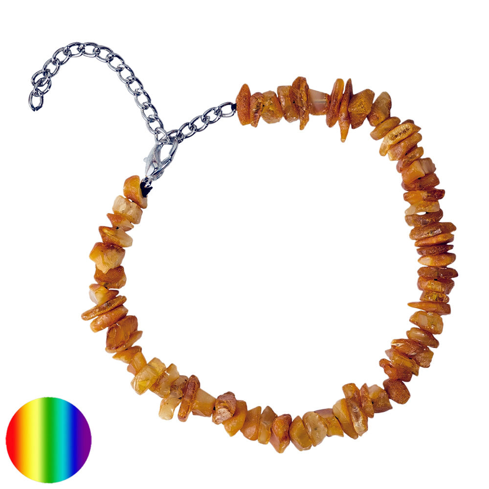 Bernstein Halsband Metallverschluss für Hunde lang