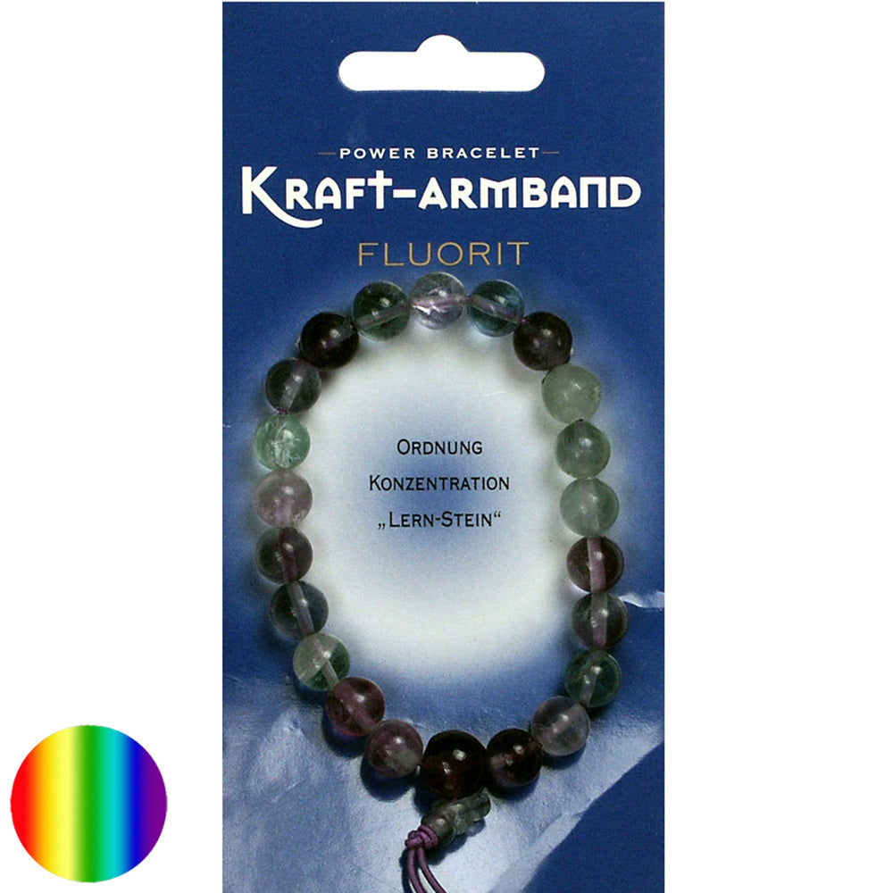 Kraft-Armband Fluorit - Lernstein