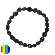 Armband Nuggets 8-10mm schwarzer Turmalin