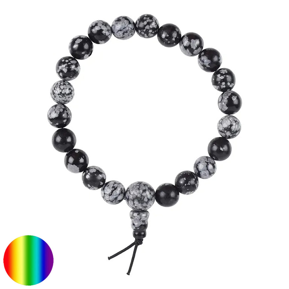 Kraft-Armband Schneeflockenobsidian - Aufbruch