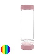 inu Trinkflasche Blossom Rose mit Rosenquarz VitaJuwel
