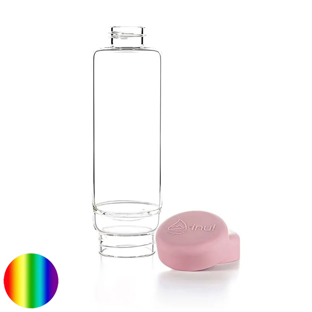 inu Trinkflasche Blossom Rose mit Rosenquarz VitaJuwel