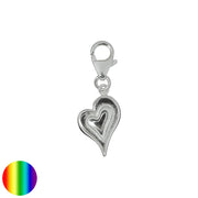 Charms Herz geschwungen
