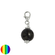 Charms Kugel Schwarzer Turmalin