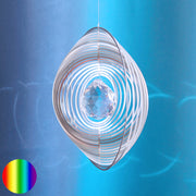 Windspiel Spirale mit Regenbogen-Kristall Kugel