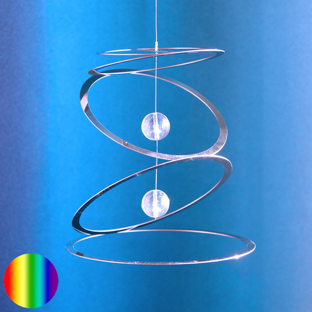 Windspiel Ringkreisel mit 2 Glaskugeln