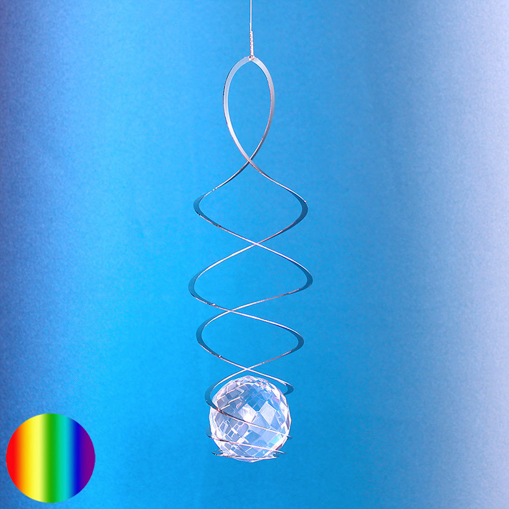 Windspiel Edelstahl - Spirale lang