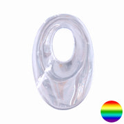 Donut - Bergkristall länglich 65mm | klarer Bergkristall