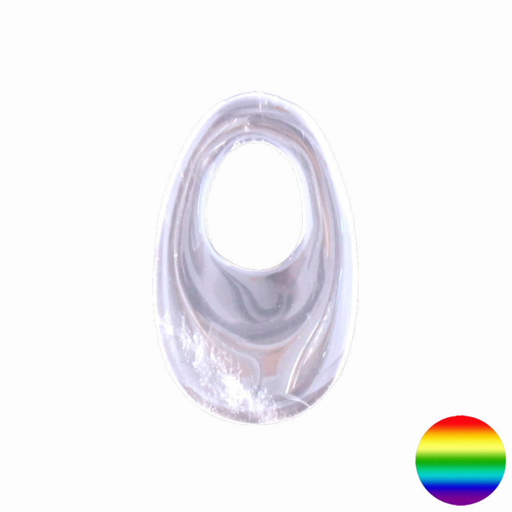 Donut - Bergkristall länglich | klarer Bergkristall