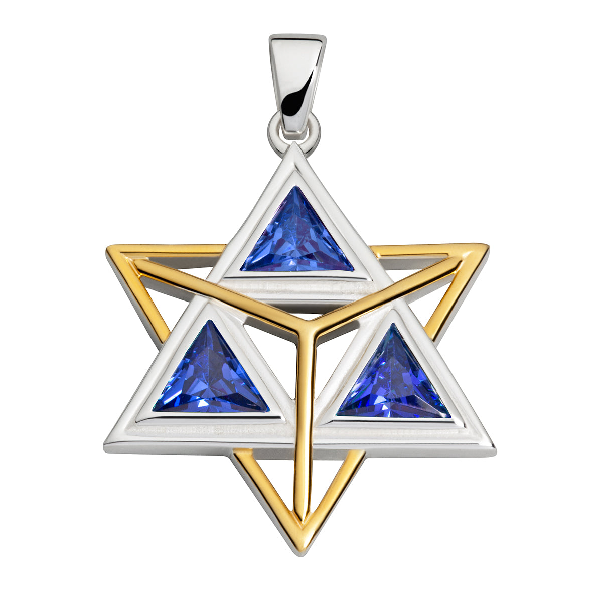 Collection inner Light - Licht-Energie Anhänger – Merkaba blau