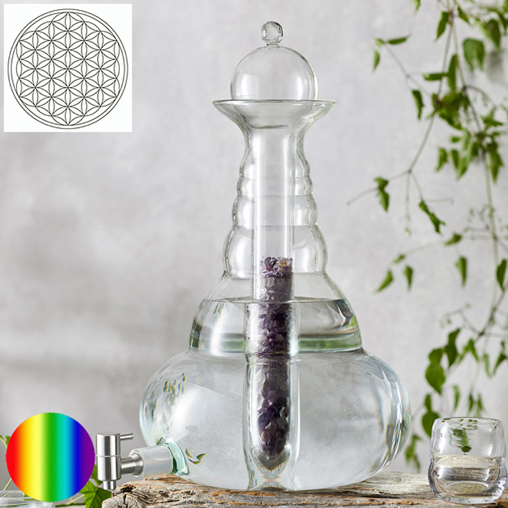 Universe Karaffe 10 Liter Platin-Lebensblume Nature's Design