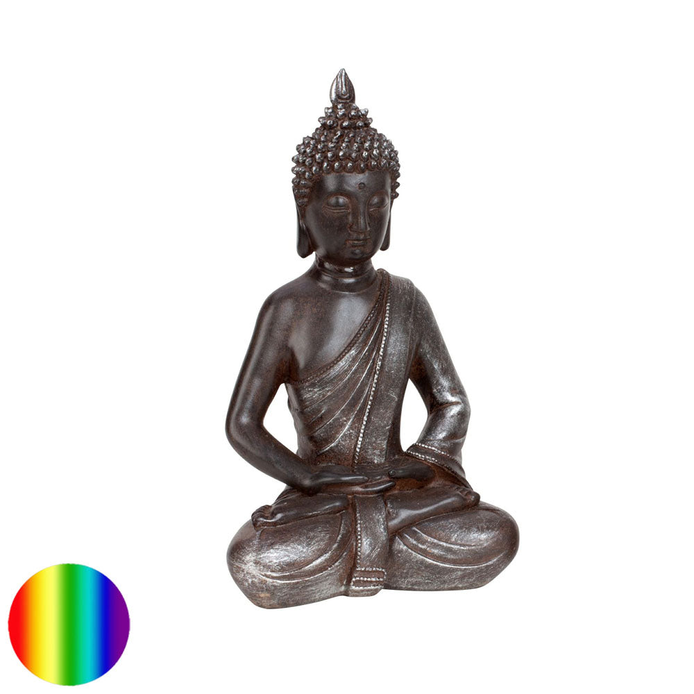 Buddha Statue 31cm - braun | Polyresin