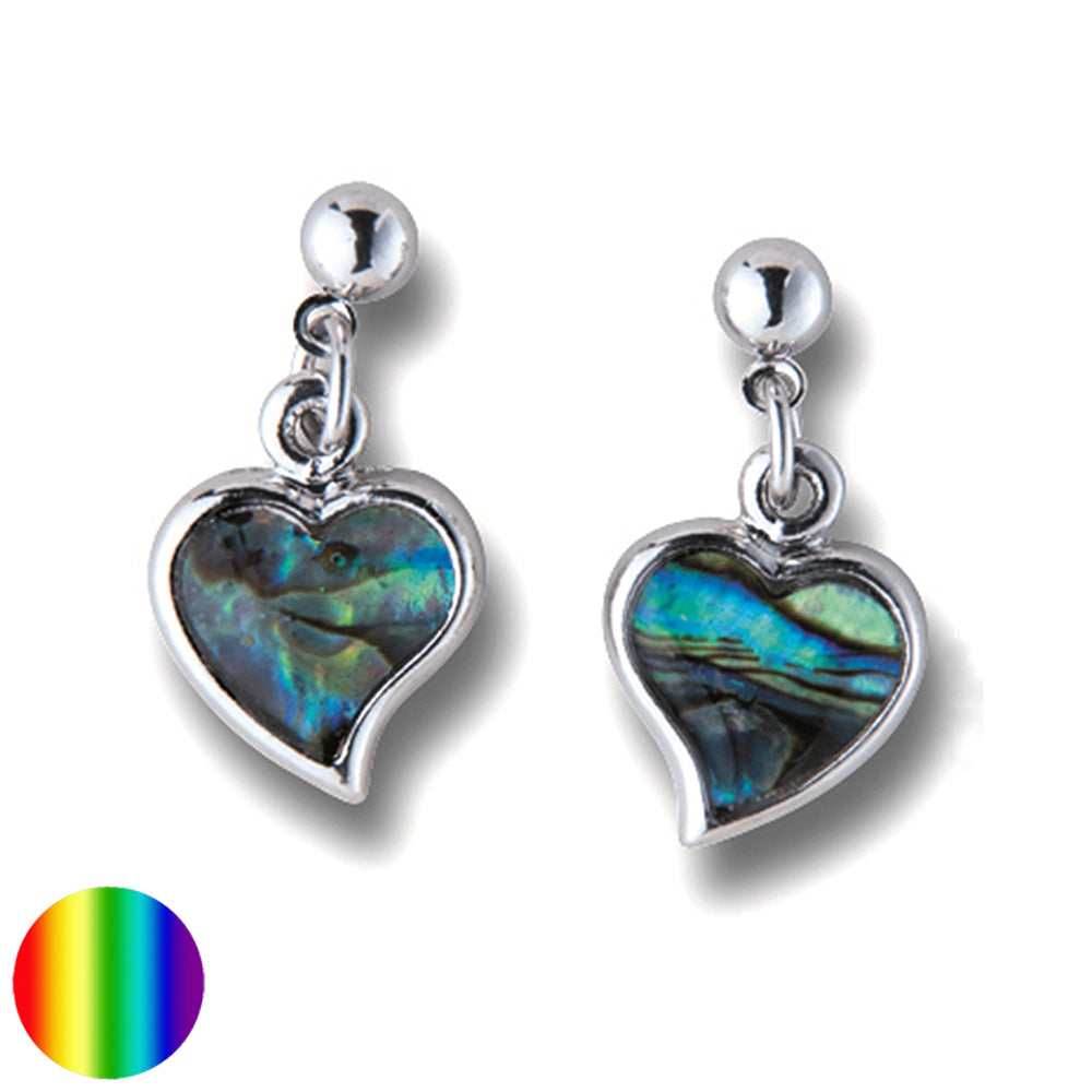 Ohrstecker Herz-Swing Paua-Muschel