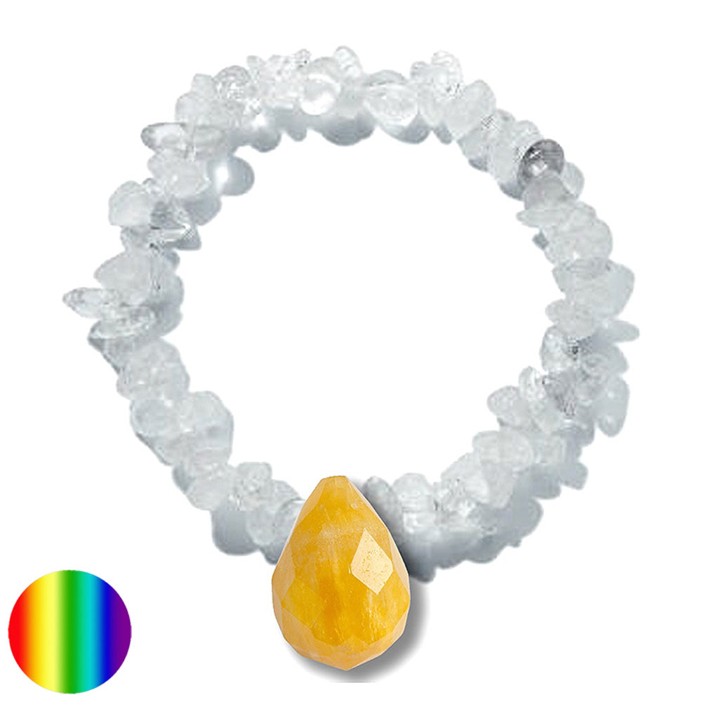 Orangen-Calcit-Tropfen Intuition - Kristall-Harmonie-Band