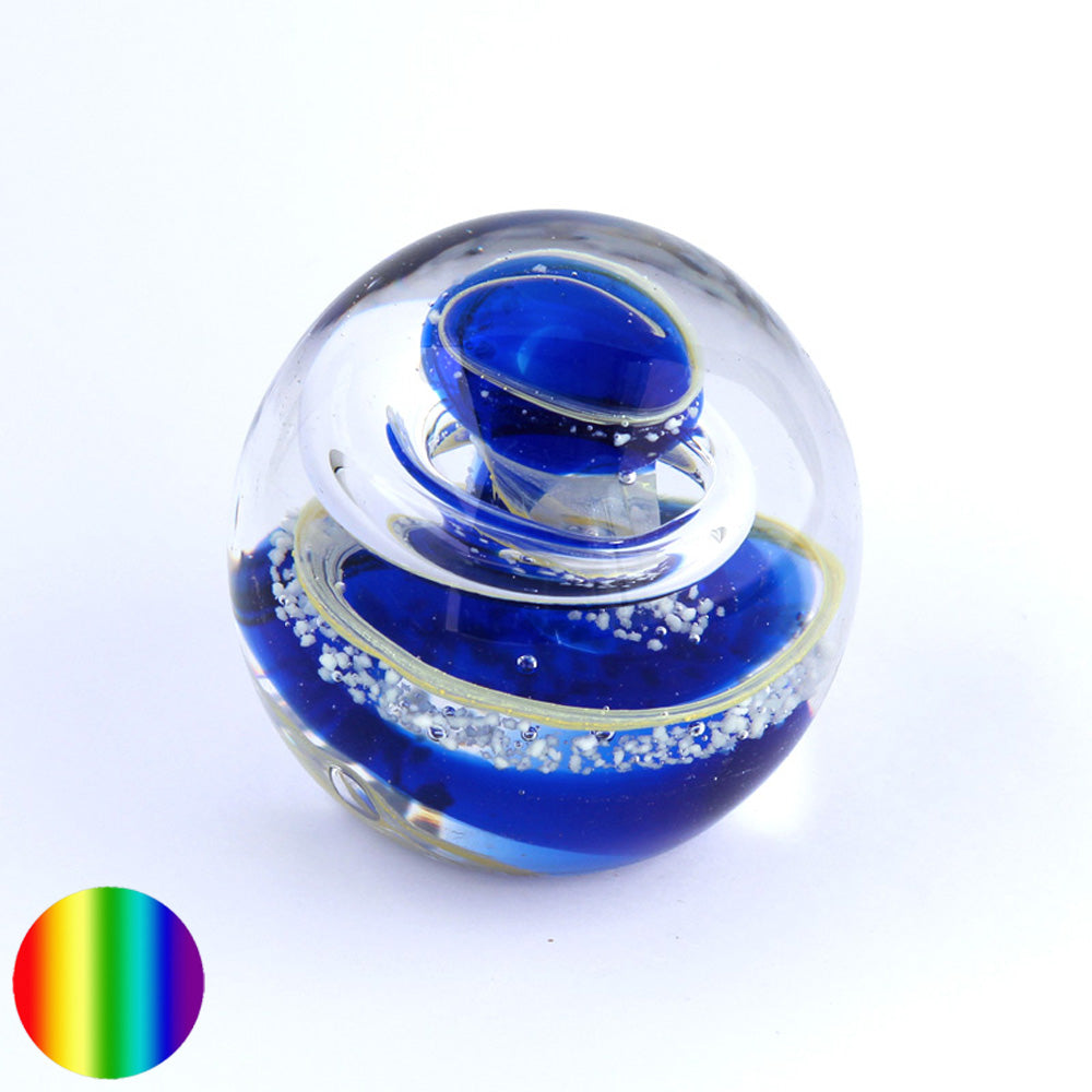 Traumkugel blau gelb klein