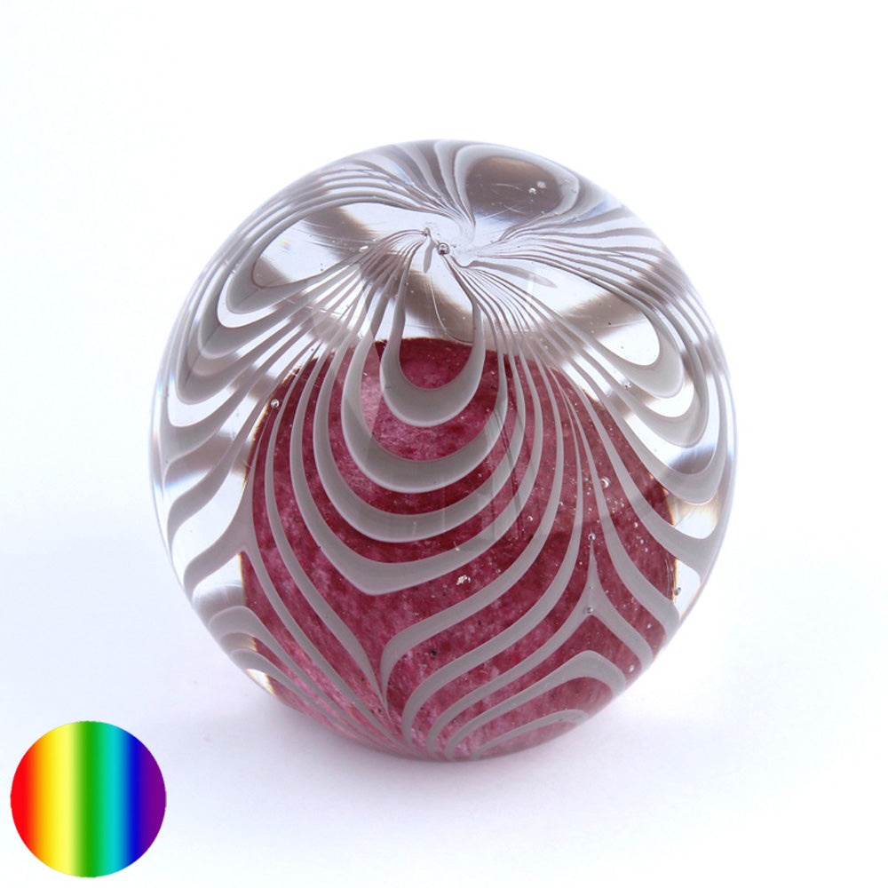 Traumkugel violett weiss mittel