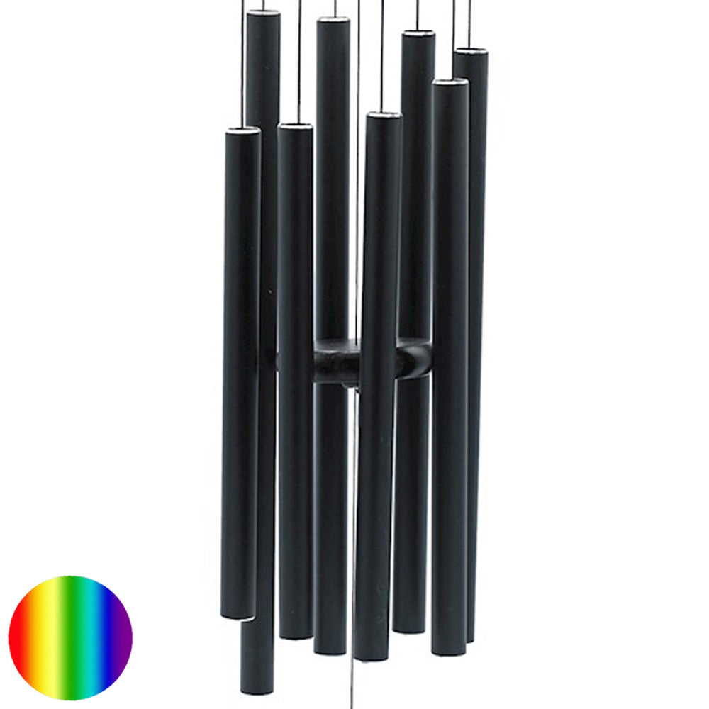 Windspiel Tonleiter schwarz