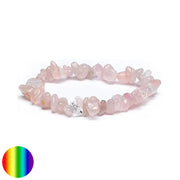 Splitter Armband Rosenquarz