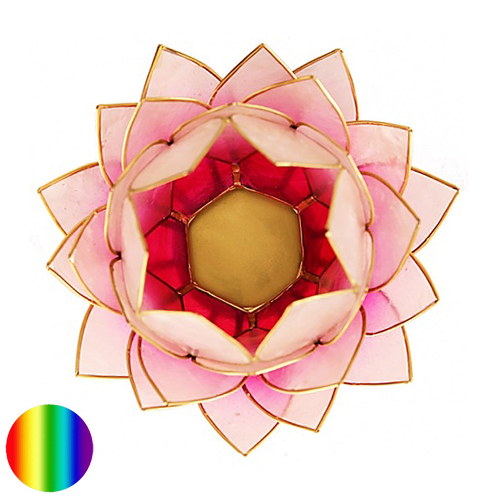 Teelichthalter Lotus - rosa