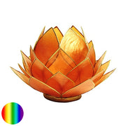 Teelichthalter Lotus - orange