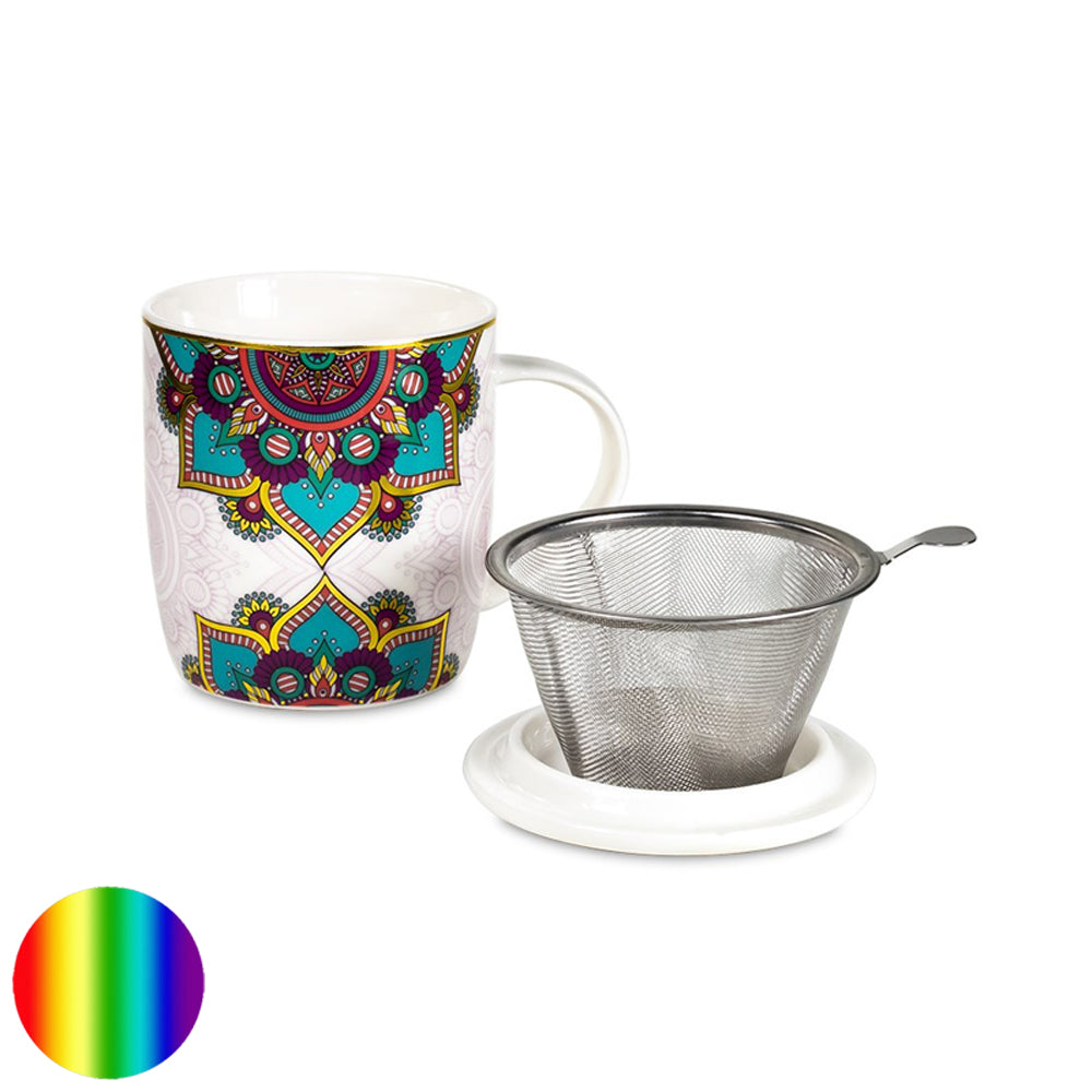 Tee-Tasse - Mandala türkis Set