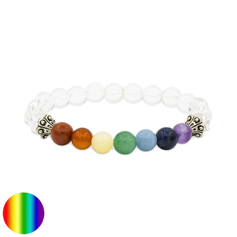 Chakra Armband Bergkristall