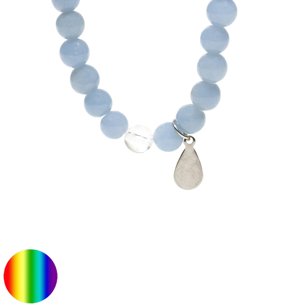 Armband Angelit mit Engelsflügel