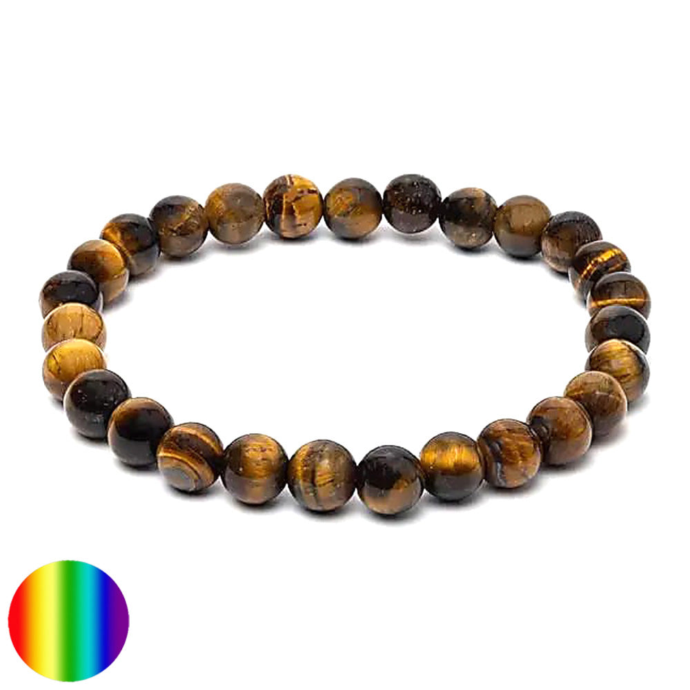 Herren-Armband - Tigerauge 8mm