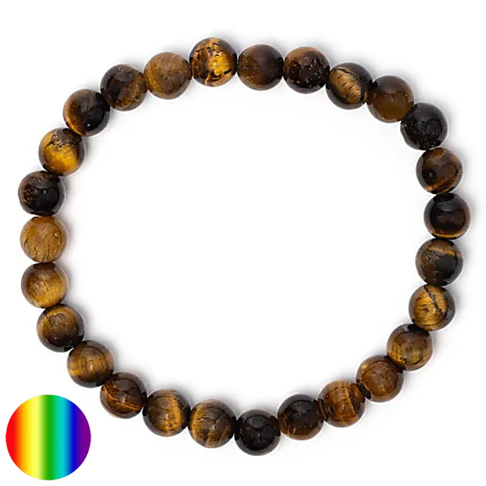 Herren-Armband - Tigerauge 8mm