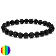 Herren-Armband - Schwarzer Turmalin 8mm