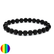 Herren-Armband - Schwarzer Turmalin 8mm