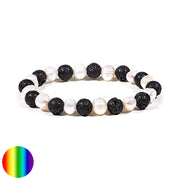 Armband - Lavastein-Perlen