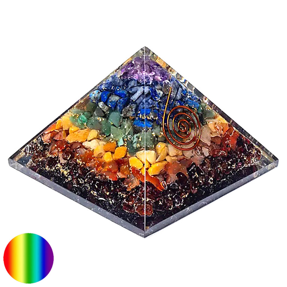 Orgonit-Pyramide - Chakra - Spirale 70mm