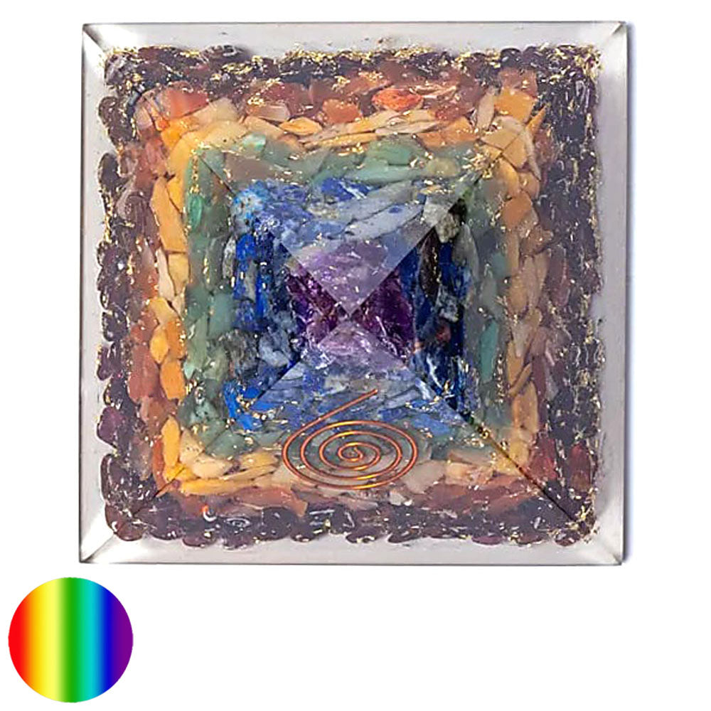 Orgonit-Pyramide - Chakra - Spirale 70mm