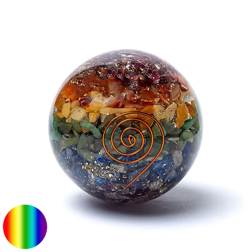 Orgon-Kugel - Chakra - Spirale 60mm