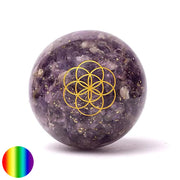 Orgon-Kugel - Amethyst - Saat des Lebens 70mm
