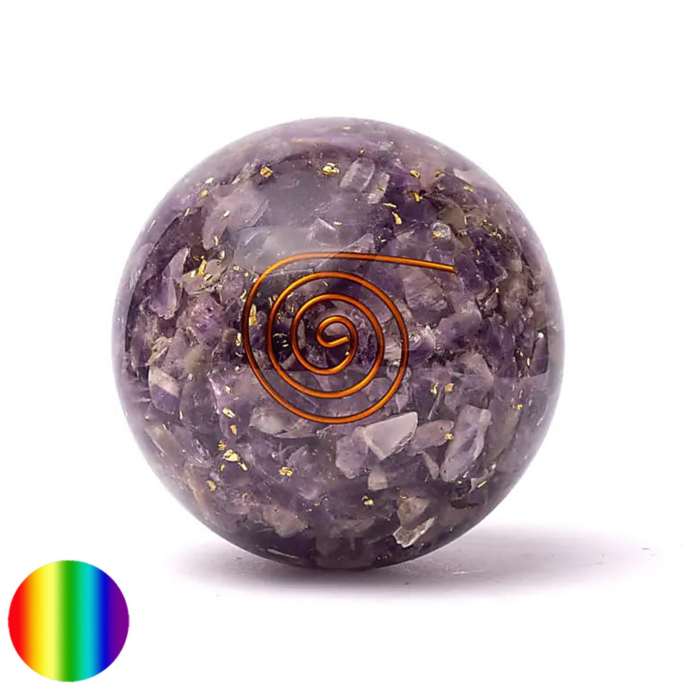 Orgon-Kugel - Amethyst - Saat des Lebens 70mm