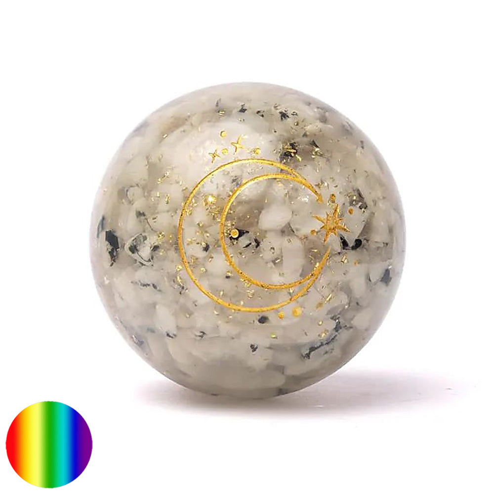 Orgon-Kugel - Mondstein - Mond 70mm