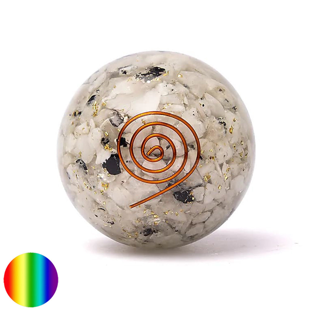 Orgon-Kugel - Mondstein - Mond 70mm