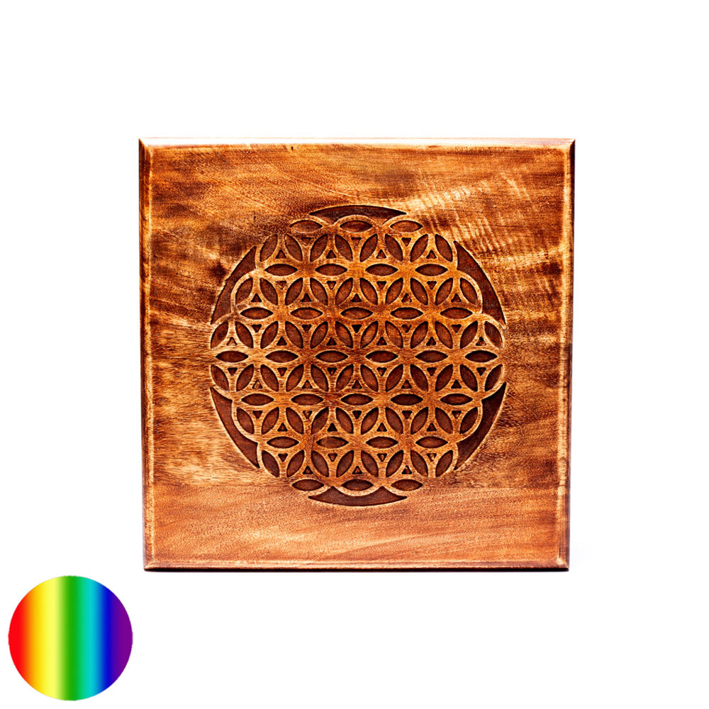 Ritual-Beistelltisch - Holz Lebensblume