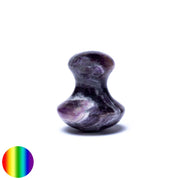 Massagestein Pilzform Amethyst-Quarz