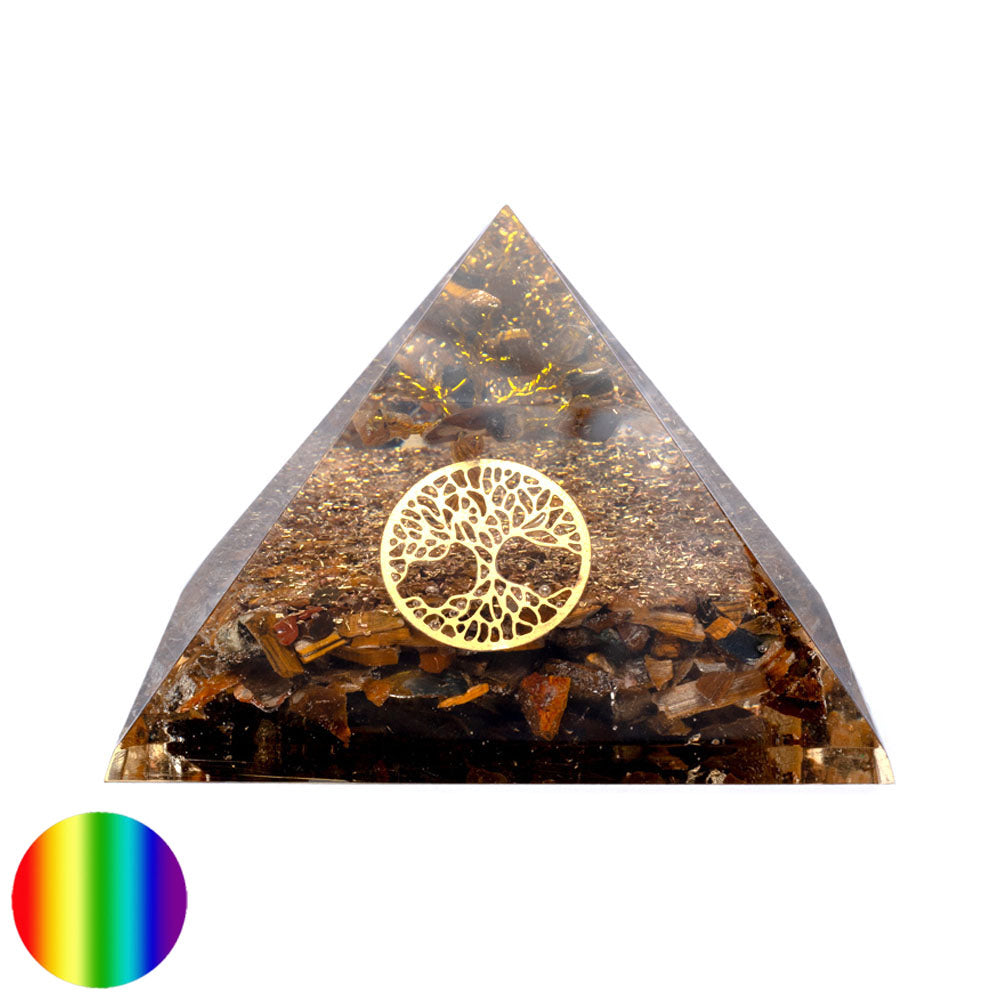 Orgon-Pyramide - Tigerauge - Baum des Lebens 70mm