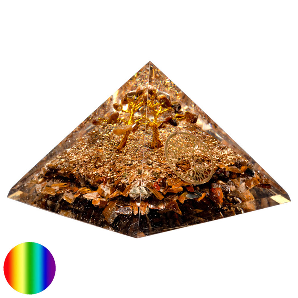 Orgon-Pyramide - Tigerauge - Baum des Lebens 70mm