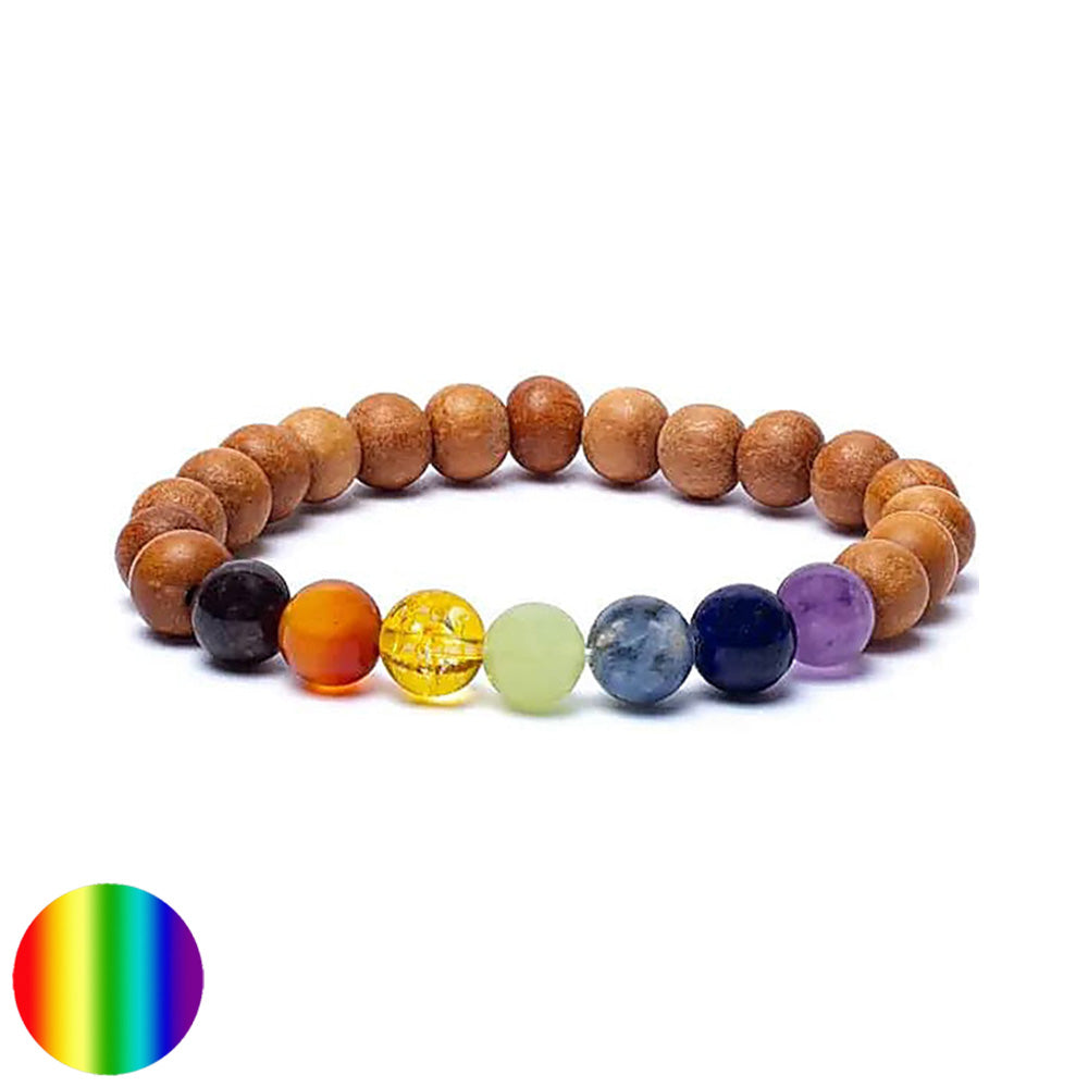 Chakra Armband - Kadamholz