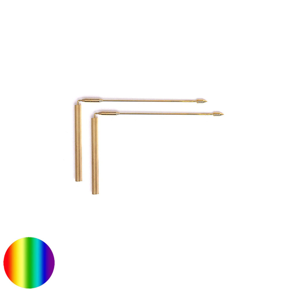 Winkelrute Paar 3-teilig - Messinggriff 40cm