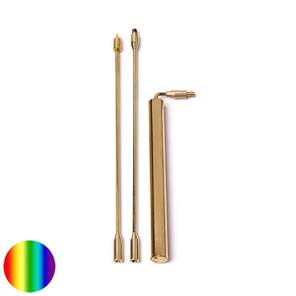 Winkelrute Paar 3-teilig - Messinggriff 40cm